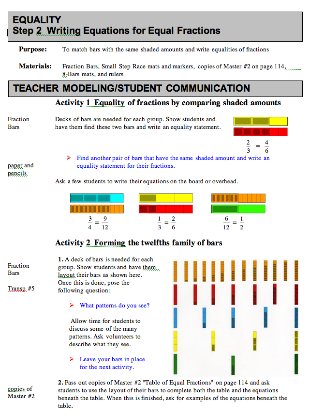 Equalut Step 2