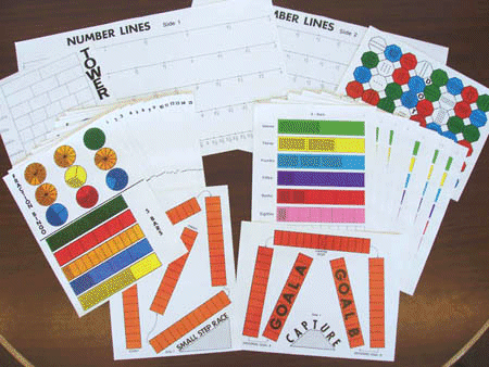Fraction Bars Activity Mats Grades 5-8